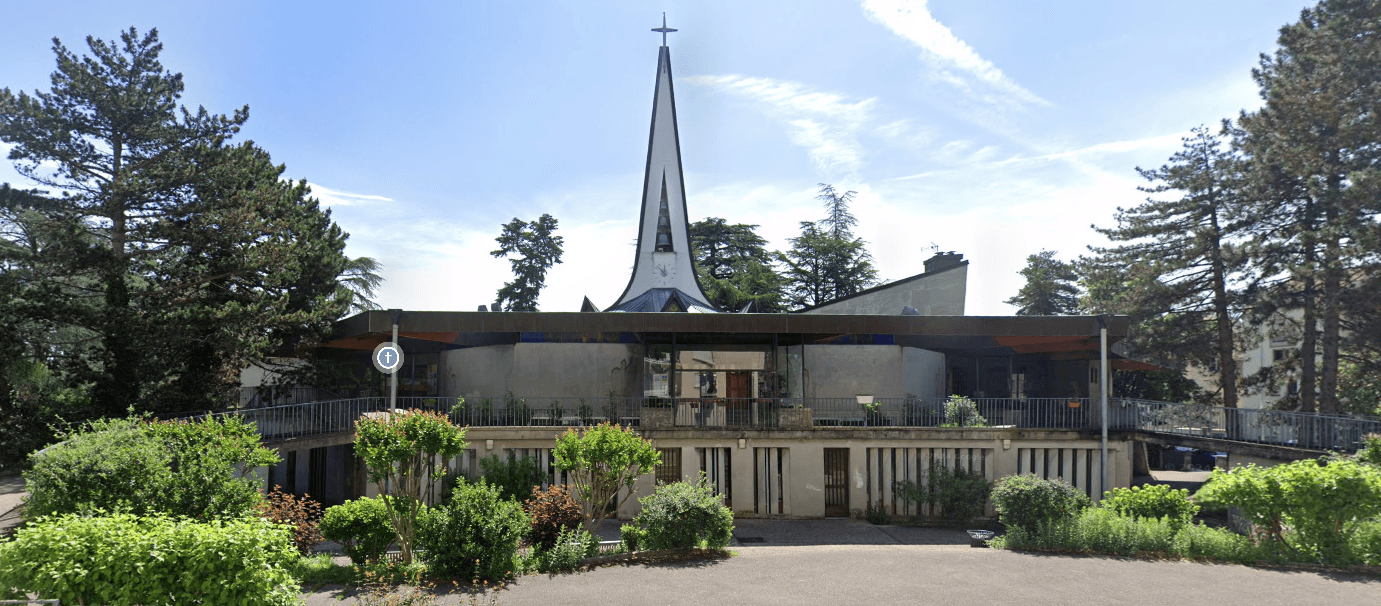 A stylized, artistic map showing the location of the school.